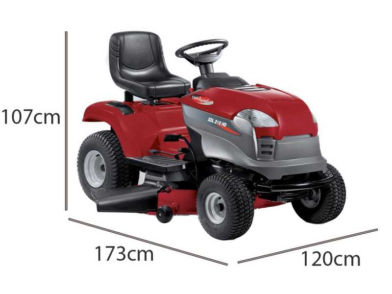 Castelgarden XDL 210 HD - Trattorino tosaerba - cambio idrostatico - scarico laterale e mulching