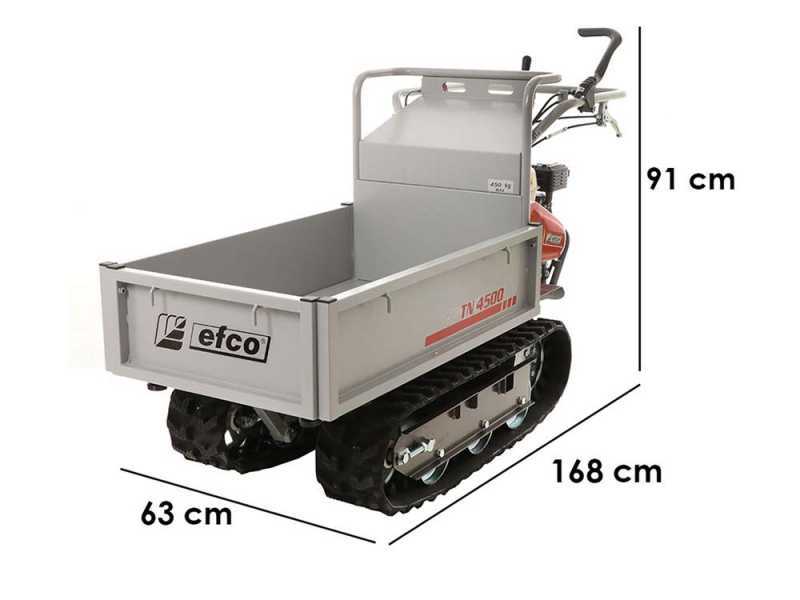 Efco TN 4500 - Motocarriola cingolata cassone estensibile - Portata 450Kg