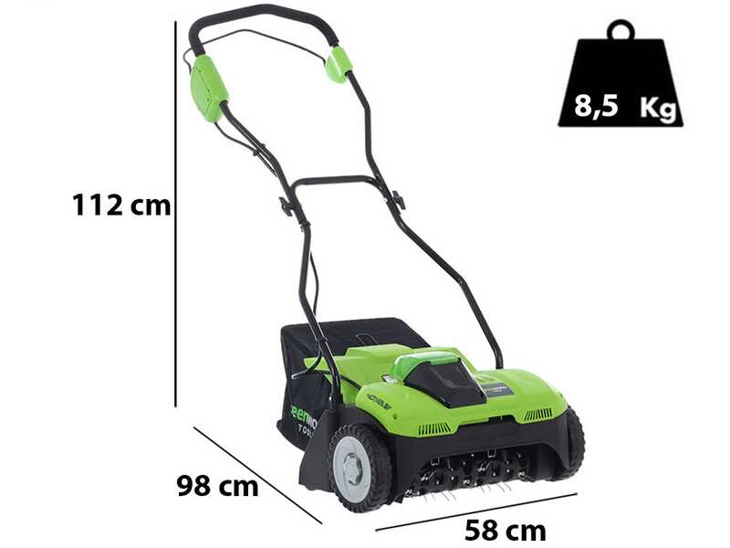 Greenworks G40DT35 - Arieggiatore a batteria - SENZA BATTERIA E CARICABATTERIA