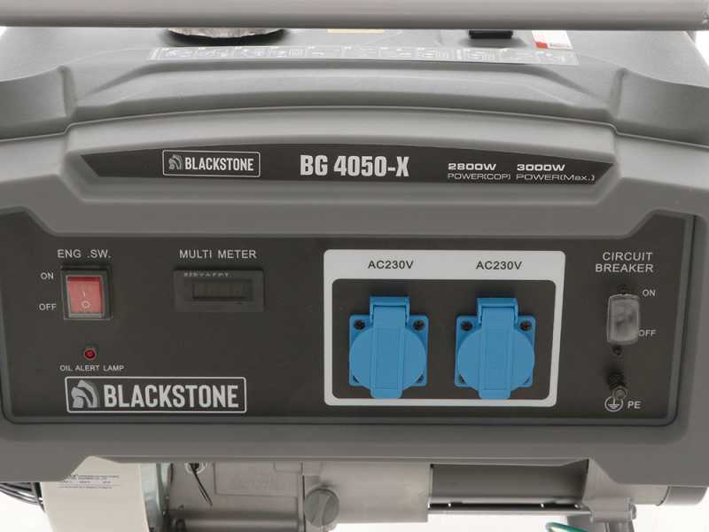 Blackstone BG 4050-X - Generatore di corrente con AVR 3 kw - Continua 2.8 kW Monofase