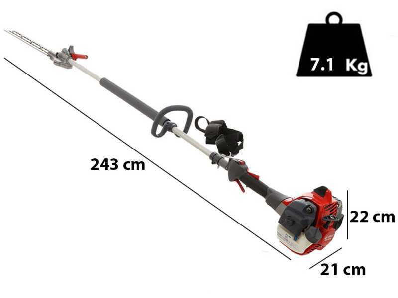 Efco DS 2410 HL - Tagliasiepi a scoppio su asta di prolunga - Lama da 50 cm
