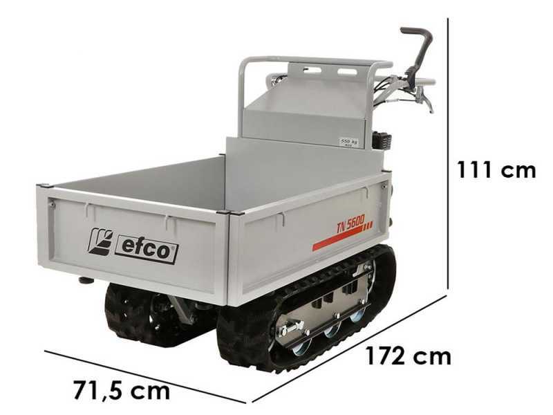 Efco TN 5600 - Motocarriola cingolata cassone estensibile - Portata 550Kg