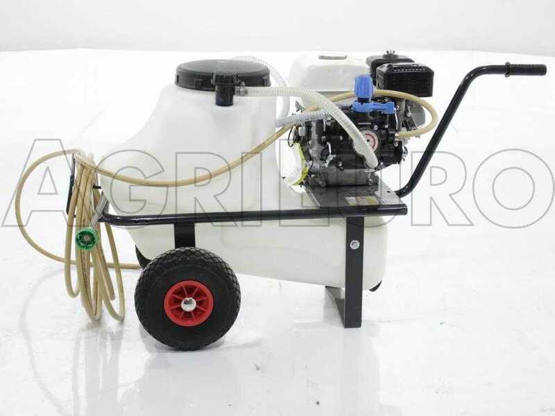 Kit motopompa irrorazione Comet MTP MC25/Loncin 148F-2 con carrello e serbatoio 55L