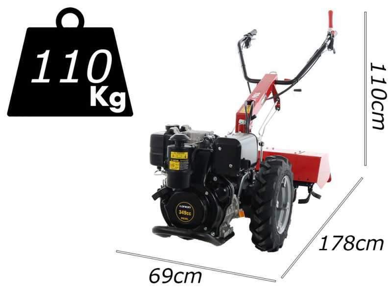 Ginko 706 - Motocoltivatore diesel - Loncin D350F - 8HP