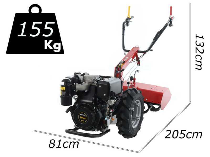 Ginko R710 EKO - Motocoltivatore diesel - Loncin D404F - Avviamento elettrico