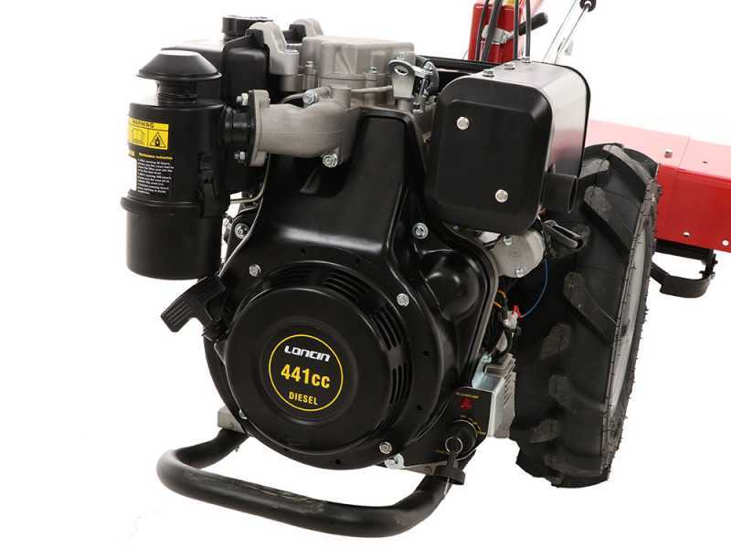 Motocoltivatore pesante professionale GINKO R710 EKO - Motore diesel Loncin 441cc -avviamento elettrico
