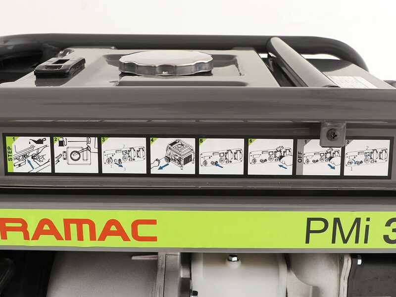 Pramac PMI3000 - Generatore di corrente inverter carrellato 3 kW - Continua 2.8 kW Monofase