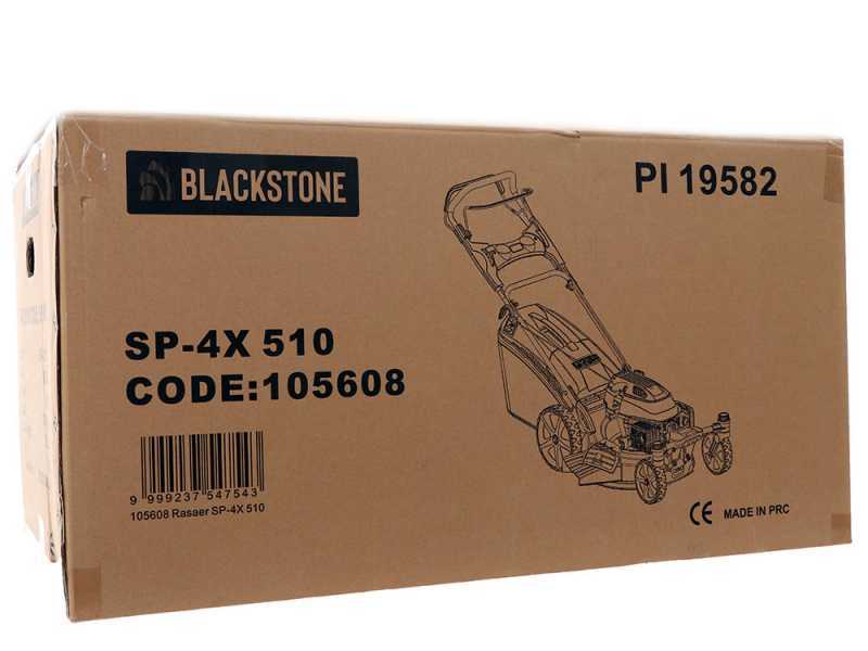 BlackStone SP4X 510 - Tagliaerba a scoppio - Con ruote pivotanti