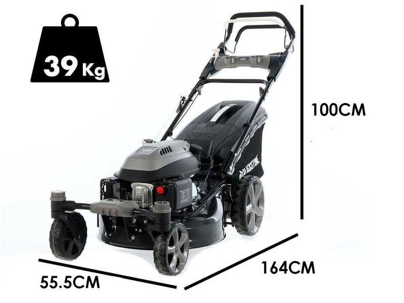 BlackStone SP4X 510 - Tagliaerba a scoppio - Con ruote pivotanti