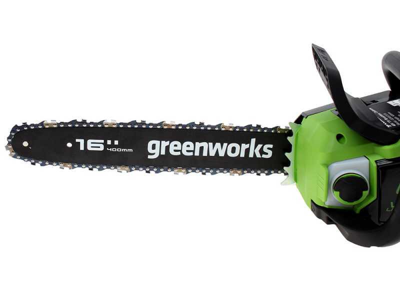 Elettrosega Greenworks GD40CS18 40V - Barra 40 cm - Batteria 4.0A