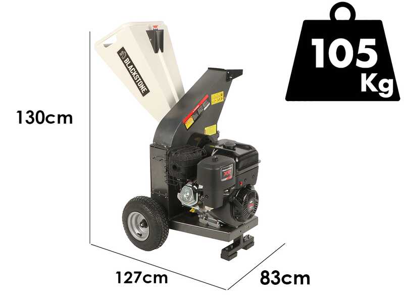 BlackStone DSP 150 BS - Biotrituratore a scoppio  - Motore a benzina Briggs &amp; Stratton da 420cc