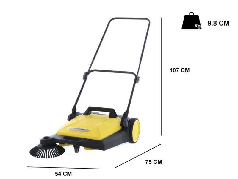 K&auml;rcher S 4 - Spazzatrice manuale a spinta con cesto di raccolta