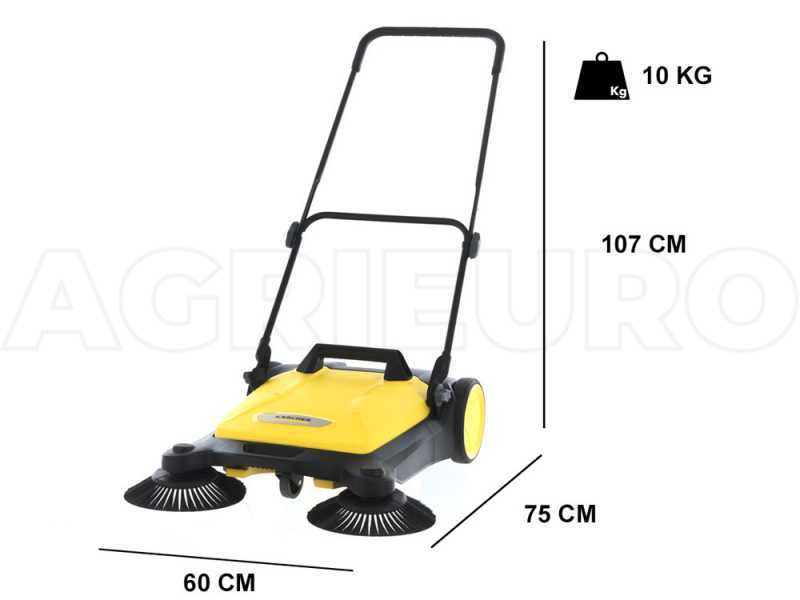 K&auml;rcher S 4 Twin - Spazzatrice manuale a spinta con cesto di raccolta