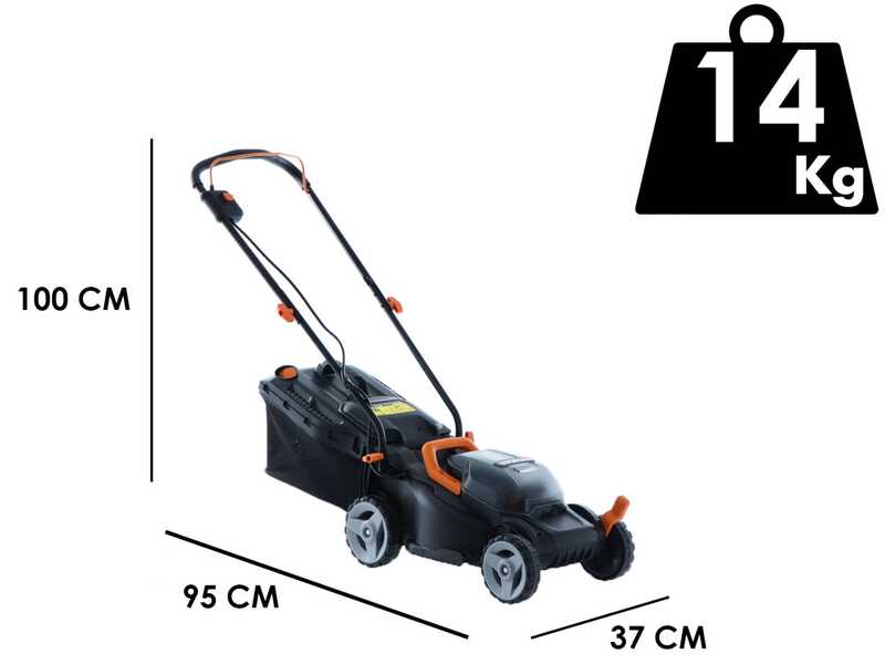 Worx WG779E.1 - Tagliaerba a batteria - 2x20V/4Ah - Taglio 34 cm