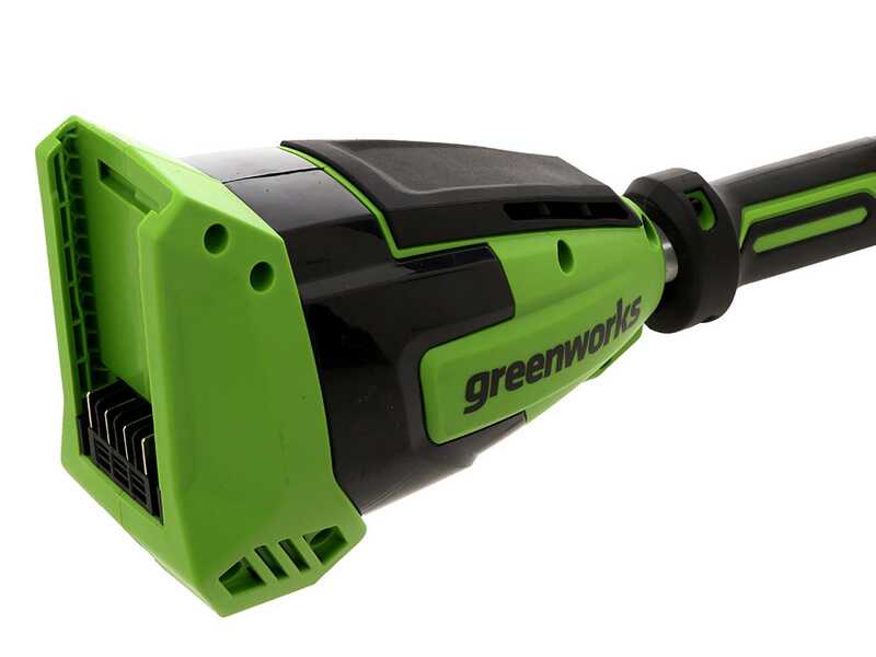 Greenworks G40PHA - Tagliasiepi su asta di prolunga telescopica elettrico orientabile - SENZA BATTERIE E CARICABATTERIE