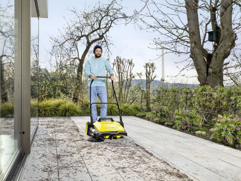 K&auml;rcher S 6 - Spazzatrice manuale a spinta con cesto di raccolta