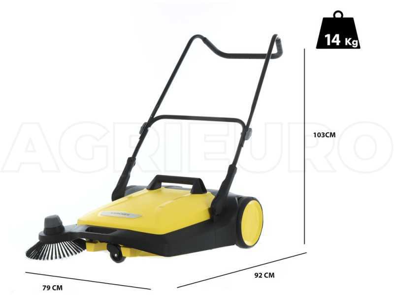 K&auml;rcher S 6 - Spazzatrice manuale a spinta con cesto di raccolta