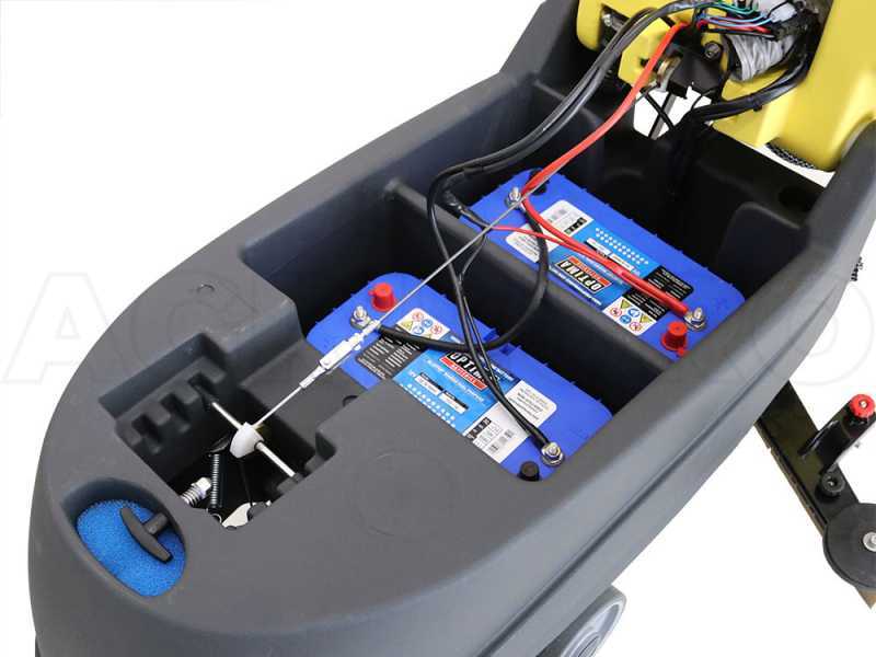 Lavor L5 50B - Lavapavimenti a batteria senza fili - 3 in 1: lava, asciuga e aspira