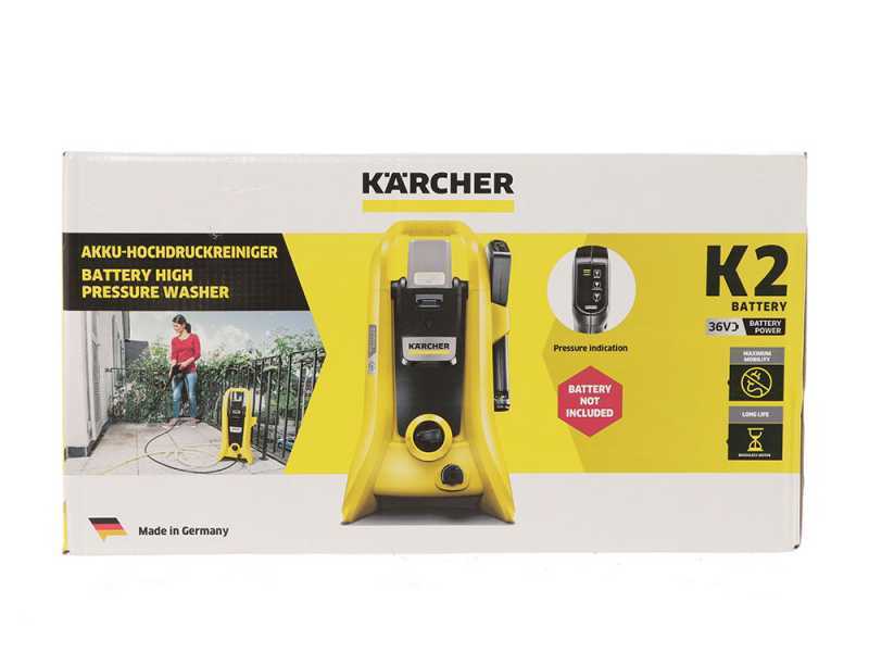 Karcher K 2 Battery Set - Idropulitrice - SENZA BATTERIE E CARICABATTERIE