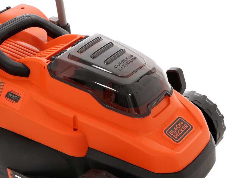 Black &amp; Decker BCMW33184L2-QW - Tagliaerba a batteria 2x18V/4Ah + in omaggio batteria 18V 2Ah - Taglio 33 cm