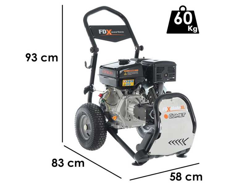 Comet FDX Blade XL 13.15 - Idropulitrice professionale a scoppio - 310 Bar - 900 l/h  - Motore Loncin G390F