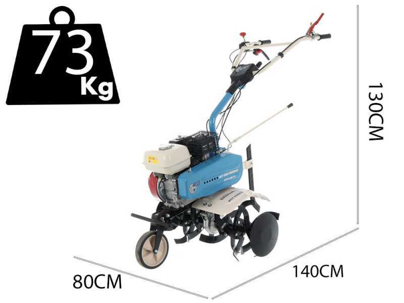 AGT 6500 - Motozappa a benzina 6.5 HP - Honda GX200 196cc - cambio marce 2+1 retromarcia