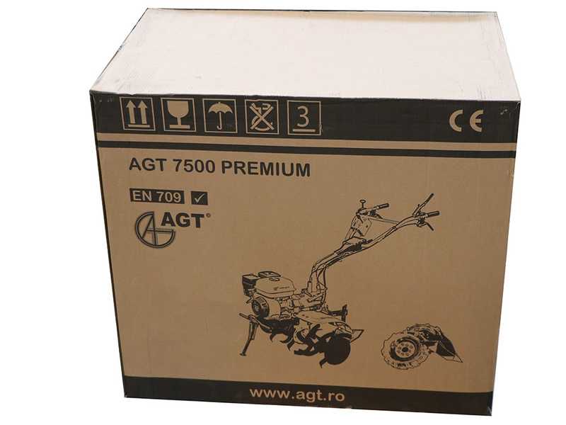 AGT 7500 - Motozappa a benzina 6.5 HP - Honda GX200 196cc - cambio marce 2+1 retromarcia