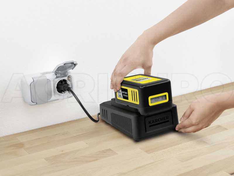 Starter Kit Caricabatteria e batteria Karcher da 18 V da 5 Ah