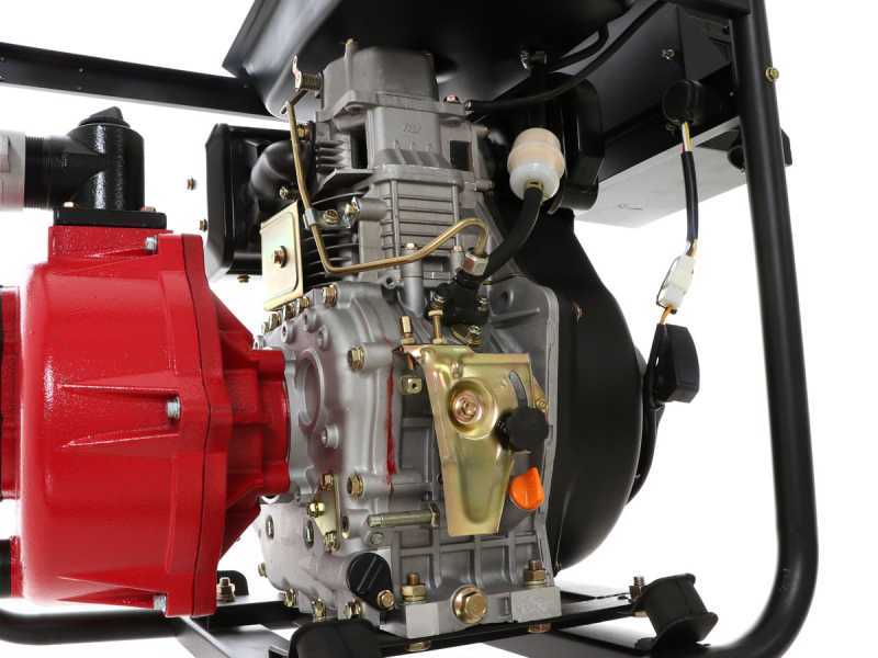 Motopompa diesel BlackStone BD-HH 5100 raccordi 50 mm - 2 pollici - alta prevalenza - avviamento elettrico - Euro 5