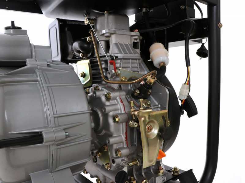 BlackStone BD-T 8000ES - Motopompa diesel per acque nere sporche - Raccordi 80 mm