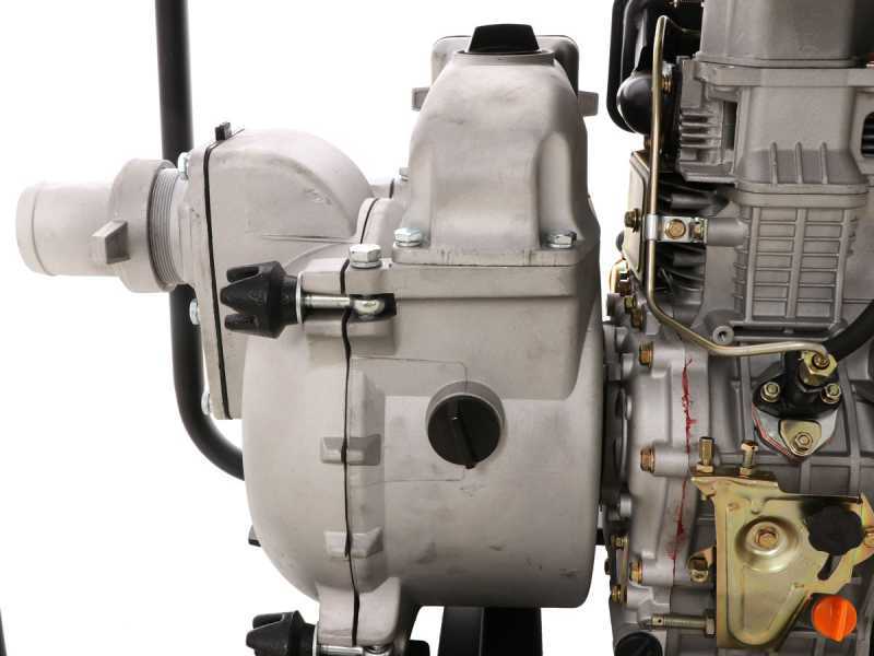 BlackStone BD-ST 8000ES - Motopompa diesel per acque nere sporche - Raccordi 80 mm