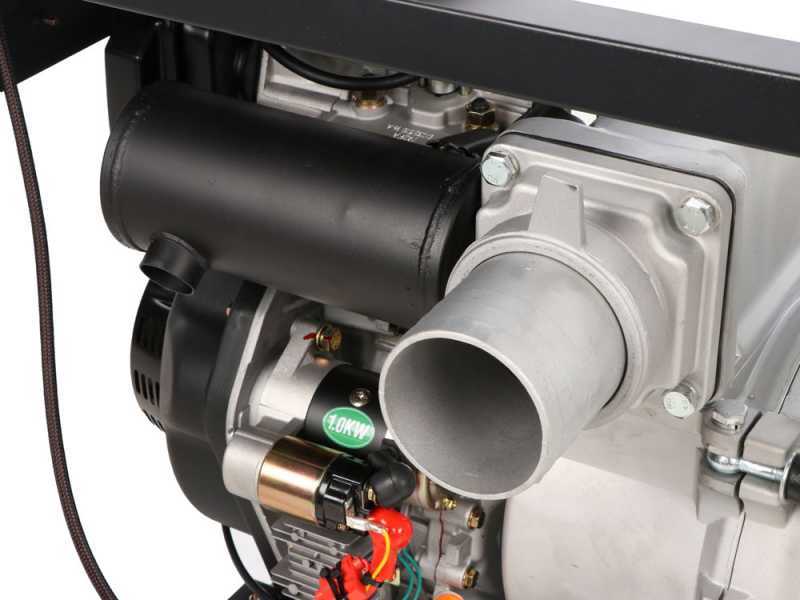 BlackStone BD-ST 10000ES - Motopompa diesel per acque nere sporche - Raccordi 100 mm
