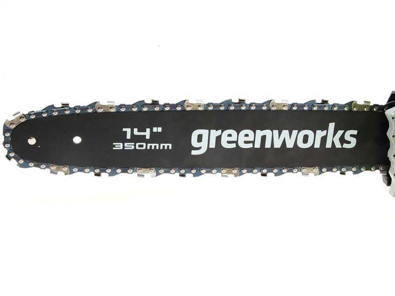 Elettrosega Greenworks GD40CS15 40V - Barra 35 cm - SENZA BATTERIE E CARICABATTERIE