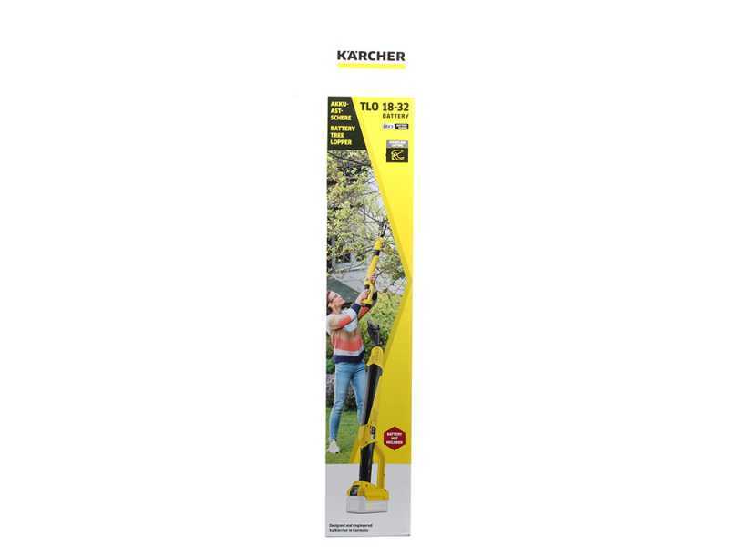 Karcher TLO 18-32 - Troncarami - SENZA BATTERIA E CARICABATTERIA