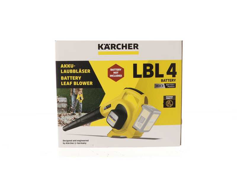 Karcher LBL 4 - Soffiatore a batteria per foglie - SENZA BATTERIE E CARICABATTERIE