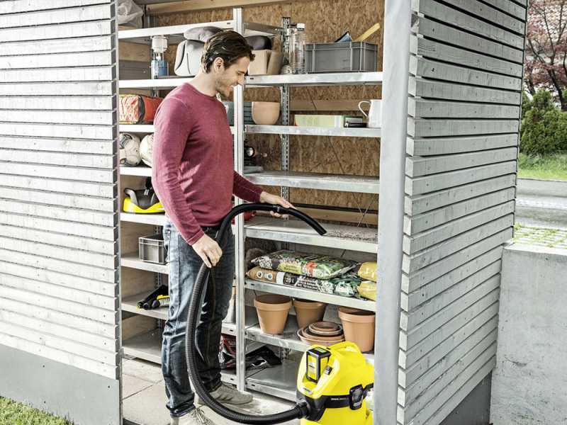 Karcher WD 3 Battery 36 V - Aspirapolvere multiuso a batteria - solidi liquidi e soffiatore
