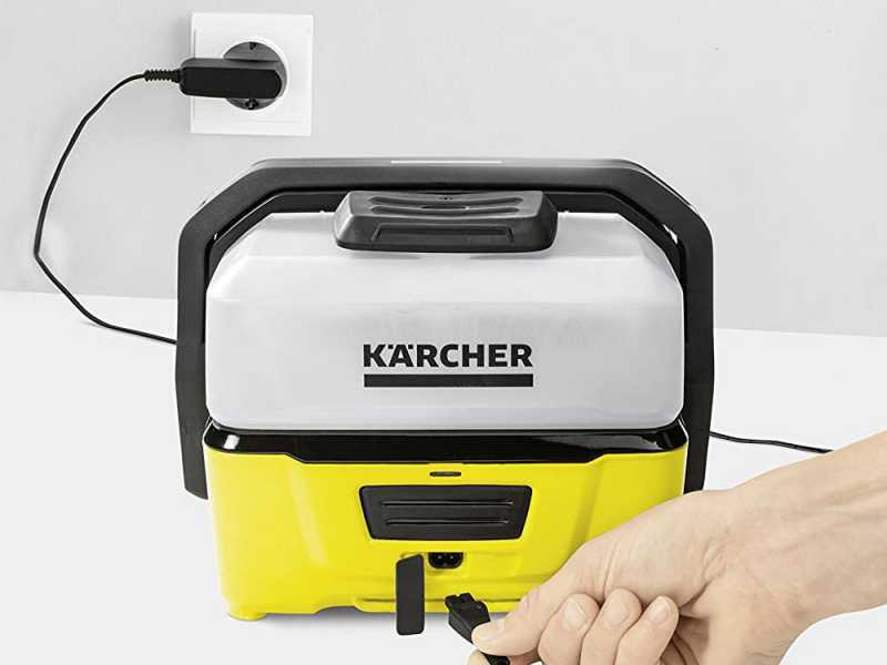 Karcher OC3 - Idropulitrice ad acqua fredda portatile - batteria al litio  - serbatoio estraibile 4 litri