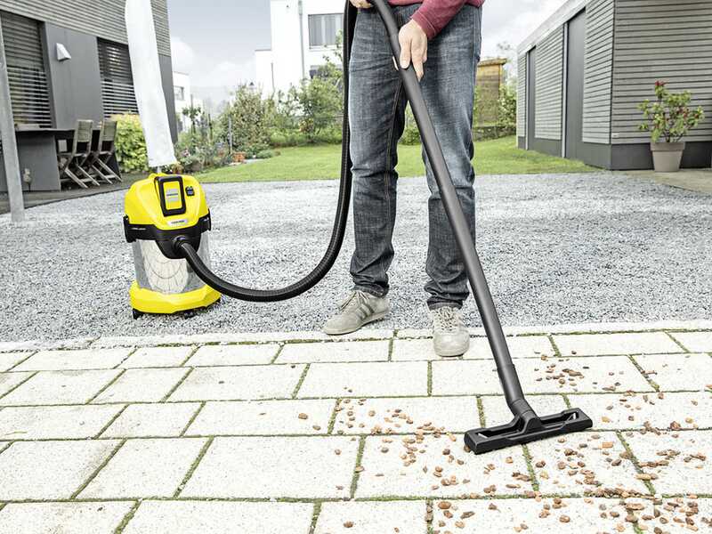 Karcher WD 3 Premium Battery 36 V - Aspirapolvere multiuso a batteria 36V 2.5Ah - Solidi liquidi e soffiatore