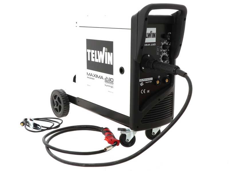 Telwin Maxima 230 Synergic - Saldatrice Inverter Multiprocesso (MIG-MAG/BRAZING/MMA/TIG LIFT) - GAS/NO GAS