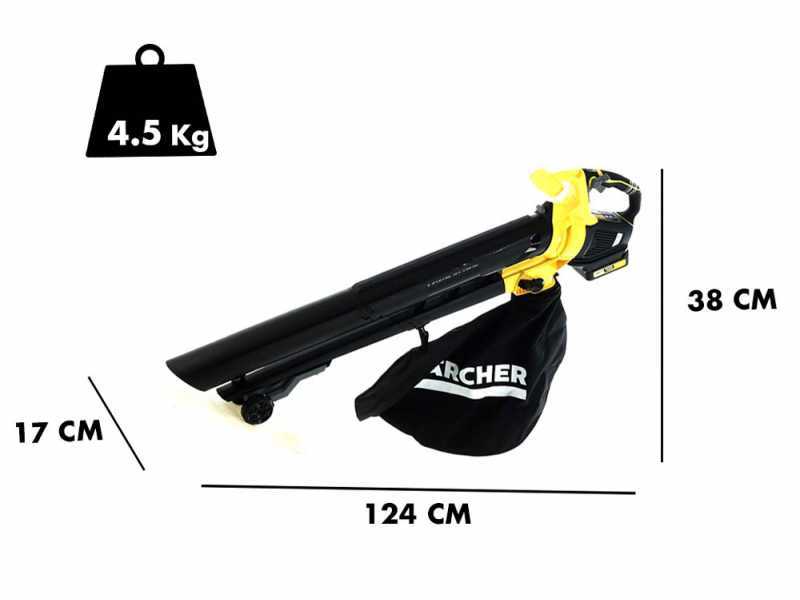 Karcher BLV 18-200 - Soffiatore aspiratore per foglie a batteria 18V 2.5Ah