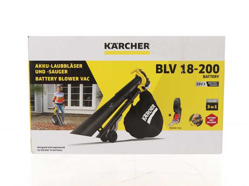 Karcher BLV 36-240 - Soffiatore aspiratore per foglie a batteria 36V 2.5Ah