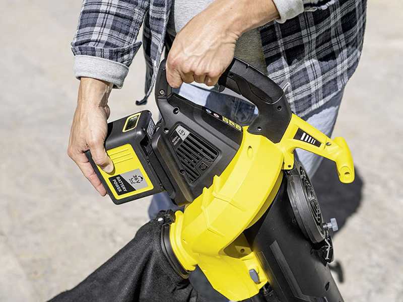 Karcher BLV 36-240 - Soffiatore aspiratore per foglie a batteria 36V 2.5Ah
