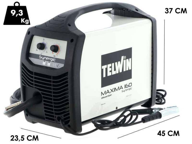 Saldatrice inverter a filo Telwin Maxima 160 Synergic - per MIG-MAG/FLUX/BRAZING