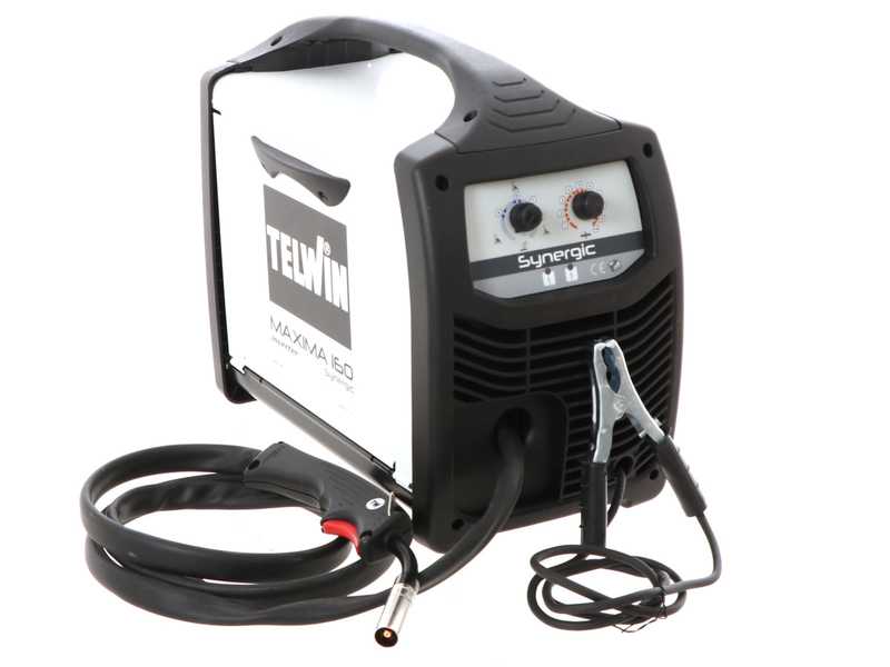 Telwin Maxima 160 Synergic - Saldatrice Inverter Multiprocesso (MIG-MAG/FLUX/BRAZING) - GAS/NO GAS