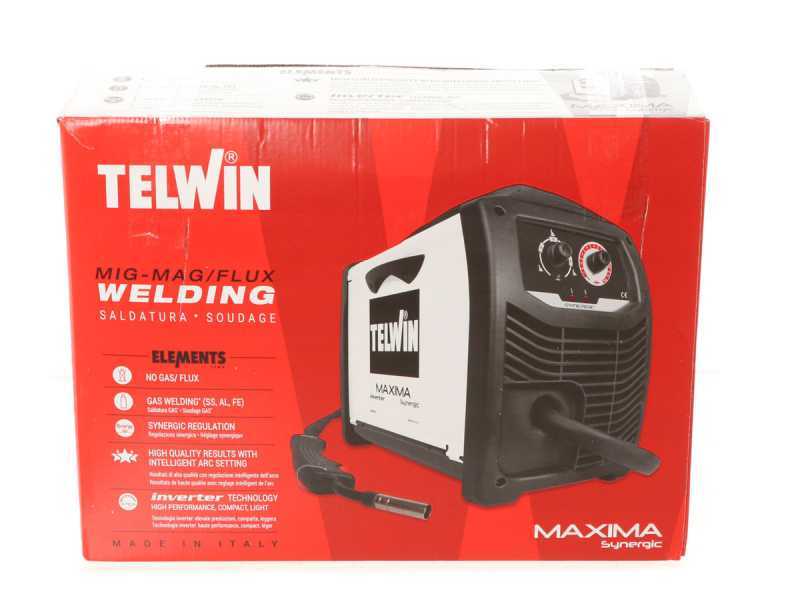 Telwin Maxima 190 Synergic - Saldatrice Inverter Multiprocesso (MIG-MAG/FLUX/BRAZING)