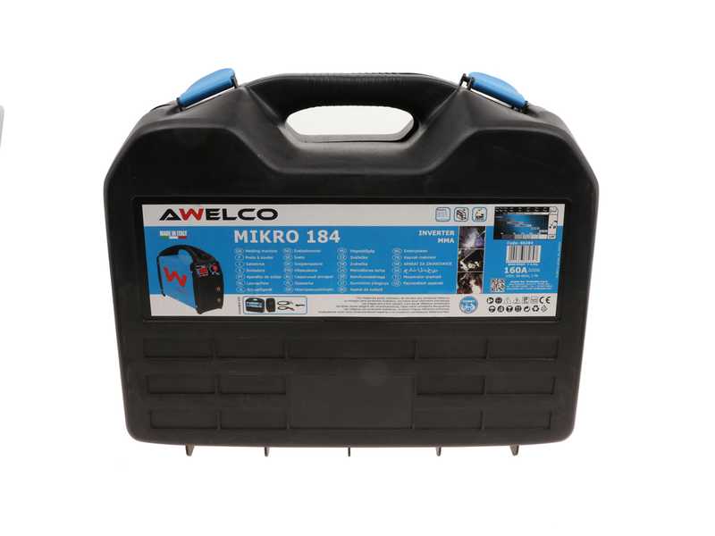 Awelco Mikro 184 - Saldatrice Inverter (MMA) + Valigetta, corrente continua (DC)