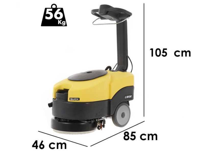 Lavor L1 36B - Lavapavimenti a batteria senza fili - 3 in 1: lava, asciuga e aspira