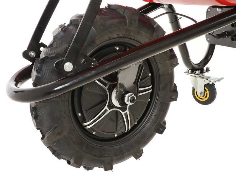 Geotech CAR 150T - Carriola elettrica a batteria 40V 6Ah con ruote traktor