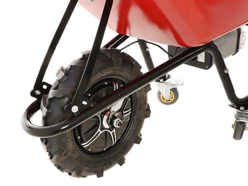 Geotech CAR 150T - Carriola elettrica a batteria 40V 6Ah con ruote traktor