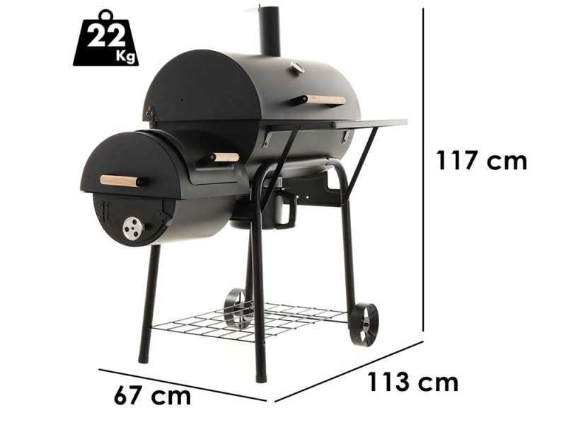 Royal Food CB 650-2 - Barbecue e affumicatore a carbone